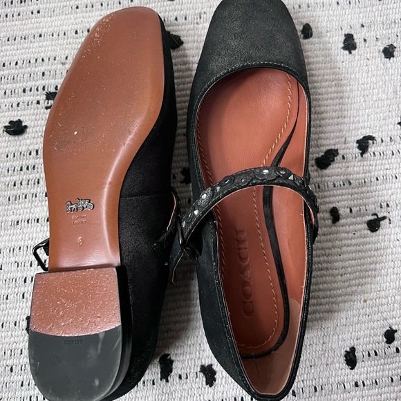 Coach floral stud Mary Janes - Picture 5 of 9